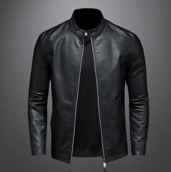 Jaqueta de Couro Masculina Original Casual Neutra