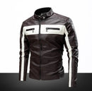 Jaqueta de Couro Masculina Vintage Elegance