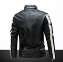 Jaqueta de Couro Masculina Vintage Elegance