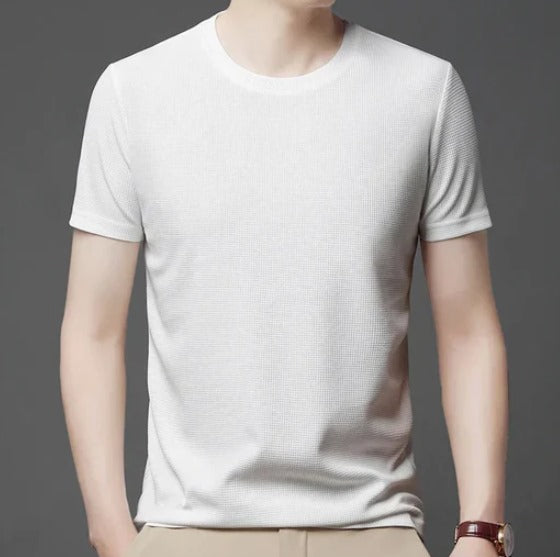 Camiseta Masculina Básica de Algodão