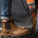 Bota Masculina de Couro Básica - Resistente a impactos