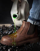 Bota Masculina de Couro Básica - Resistente a impactos