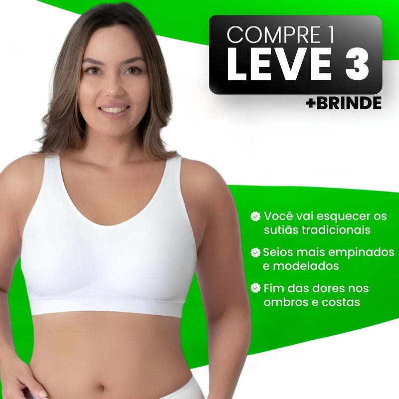 [COMPRE 1 LEVE 3] Sutiã Comfort Sem Costura LipoFit